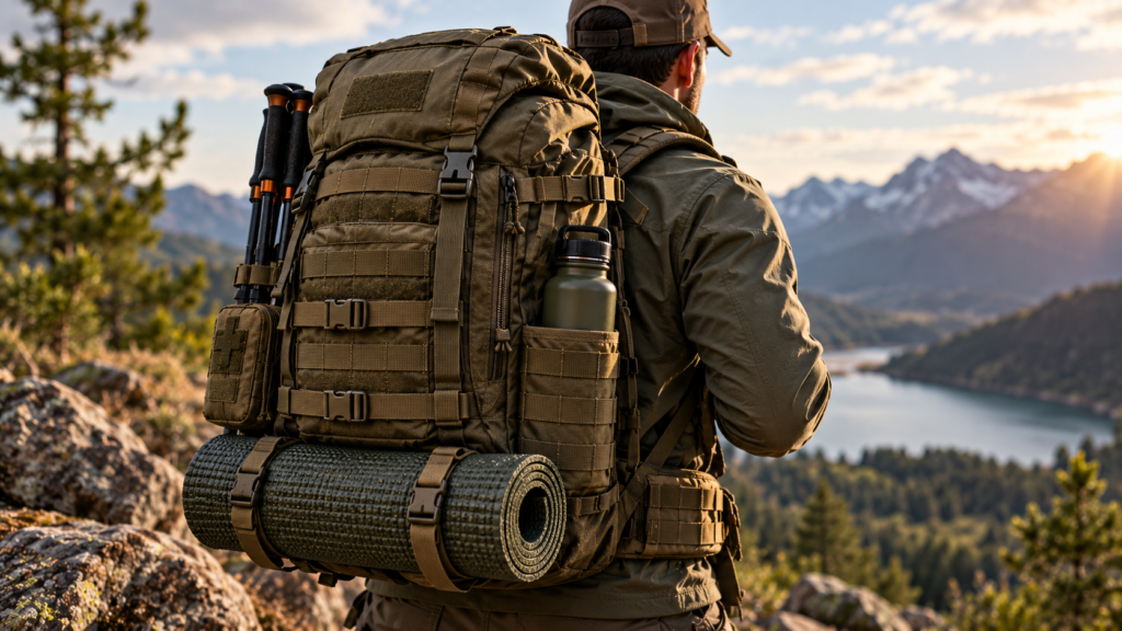 distribucion de peso en una mochila, master tactical store