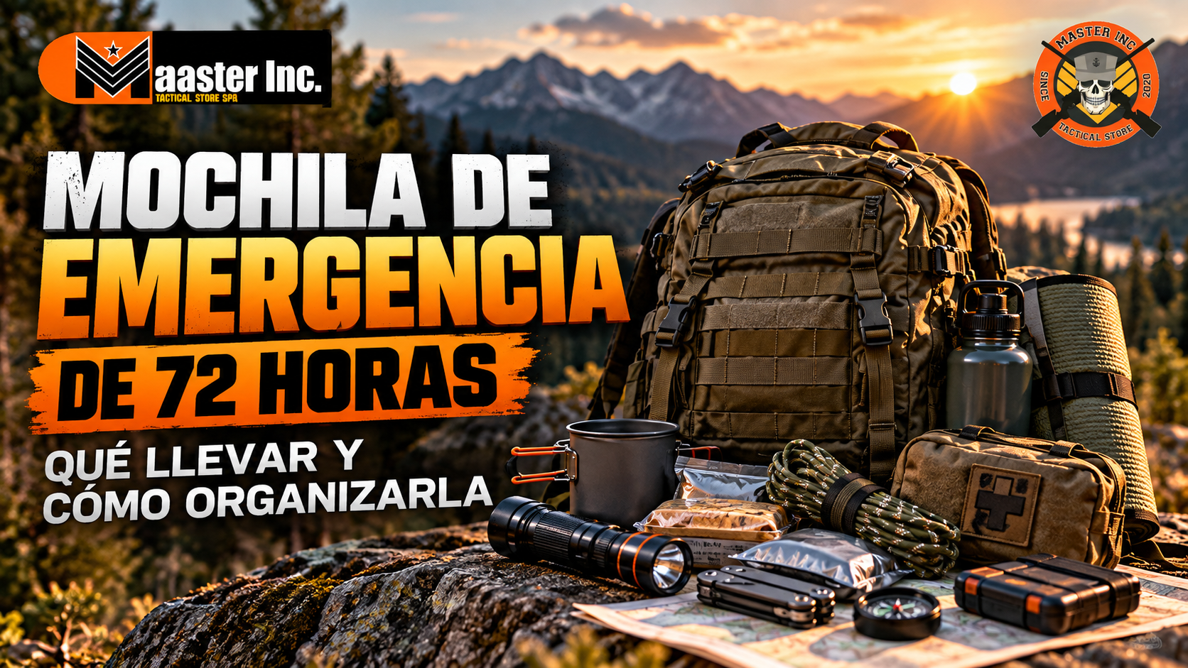 mochila de emergencia master tactical store
